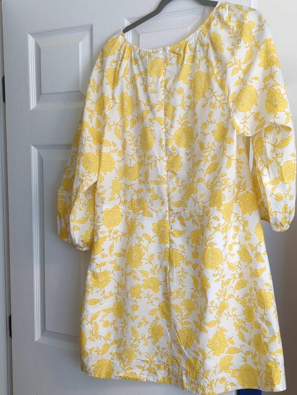 LOFT White and Yellow Floral V-Neck Dress - Picture 4 of 4